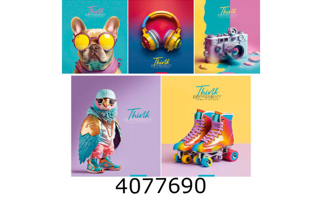 Зошит шк. 96 арк. лін. Школярик Star УФ-лак 