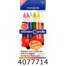 Набір свічки в торт 6 шт