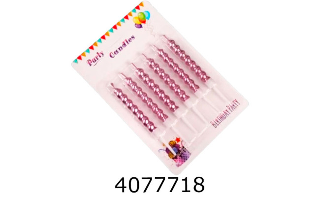 Набір свічки в торт 6 шт