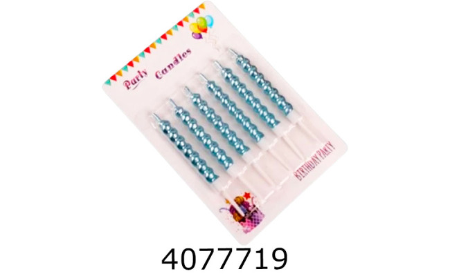 Набір свічки в торт 6 шт