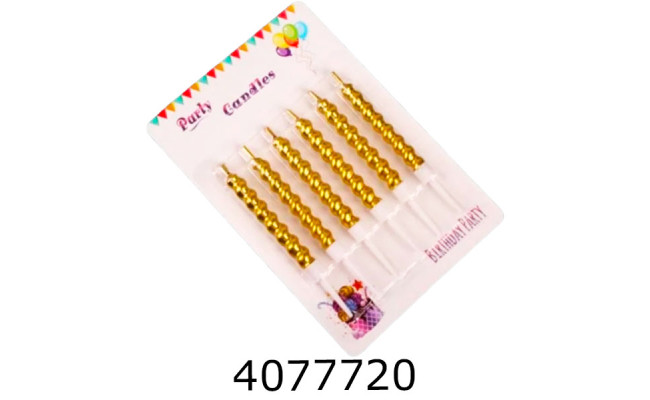 Набір свічки в торт 6 шт