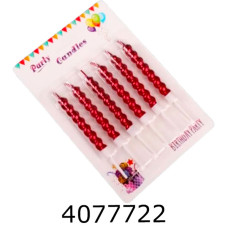 Набір свічки в торт 6 шт