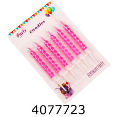 Набір свічки в торт 6 шт