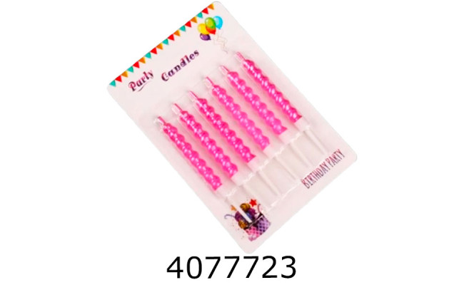 Набір свічки в торт 6 шт