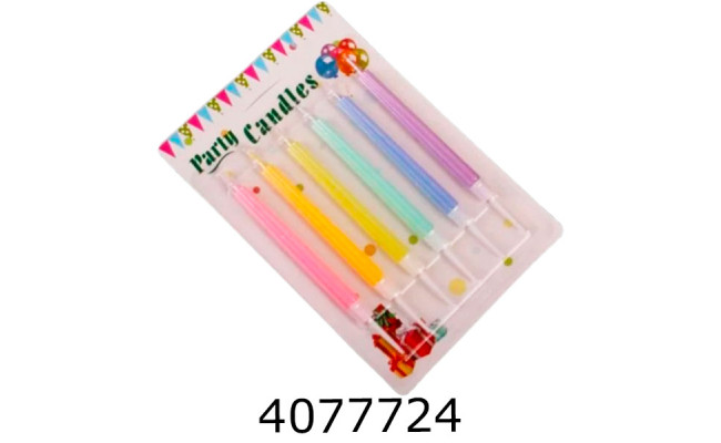 Набір свічки в торт 6 шт