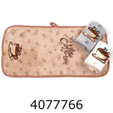 Рушник мікрофібра COFFE 25*50 см ціна за 5 шт 30405