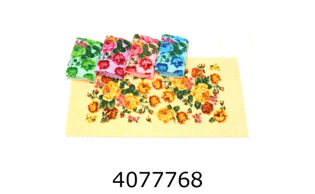 Рушник мікрофібра 25*50 см ціна за 5 шт 28605