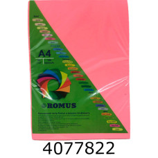 Папір кольор. А4 80г/м2 100 арк. неон. рожевий Neopi R50720