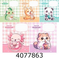 Зошит шк. 12 арк. коса Школярик глітер 