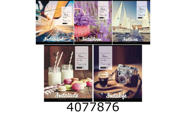 Зошит шк. 96 арк. лін. Школярик Star УФ лак 