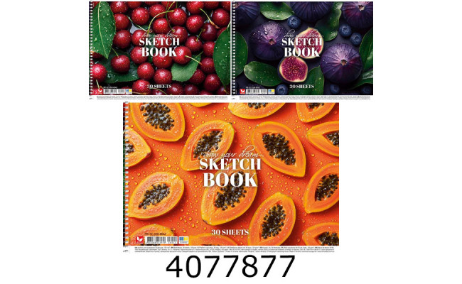 Альбом для малюв. на спір. 30 арк. Школярик УФ-лак 120г/м2 (9/63) PB-SC-030-8042