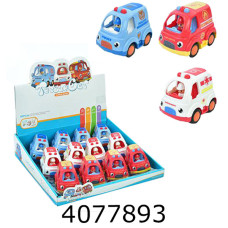 Машина в дисплей-боксі інерц. 3 види 8см/30.5*7*29.5 (12/24) 899-38D