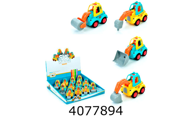 Машина в дисплей-боксі інерц. 4 види 9.5см/33*7*32.5 (12/24) 899-41D