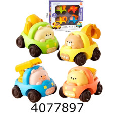 Набір машинок 4шт/8см. інерц. в коробці 2 види 20.5*18*65см (36/72) TF604-6