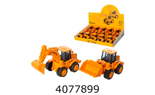 Трактор інерц. в дисплей-боксі Будтехніка  13см (40*27*7см (10/90) 168--51B