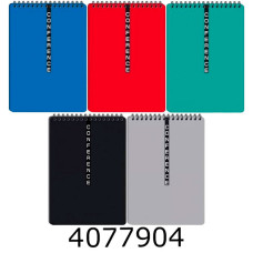 Блокнот на спір. зверху А5 60 арк. пласт. обкл. Графіка Conference Mix (10/320) ВА6360