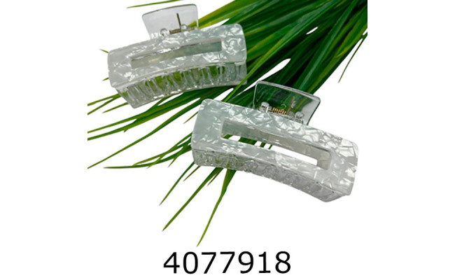 Крабик для волосся 8 см 6шт в кульку перламутр ціна за 6 шт BB3802