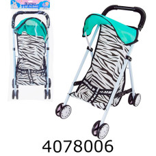 Візочок метал. для ляльки з козирком р-р візочка  (1) 935-9