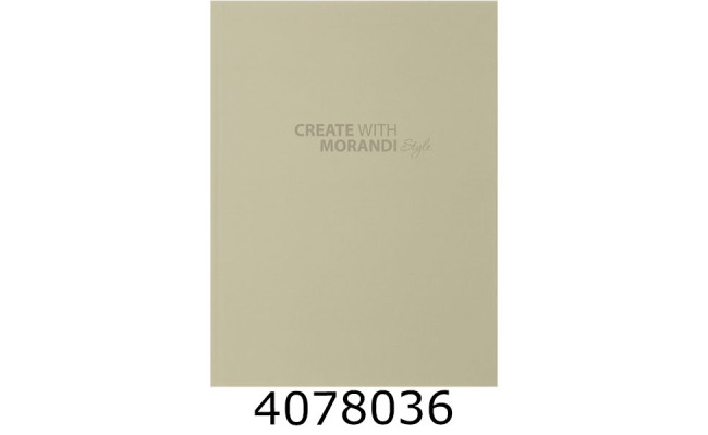 Блокнот А5 80 арк. тв. лам. обкл. кл. офсет крем. Buromax 