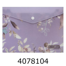 Папка конверт на кнопці A5 Buromax ARABESKI мат. пластик сливовий (12) BM.3919-48 Папка конверт на кнопці A5 Buromax ARABESKI мат. пластик сливовий (12) BM.3919-48