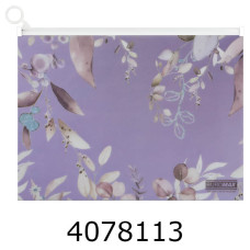 Папка конверт на zip-блискавці А4 Buromax ARABESKI сливовий (24) BM.3948-48