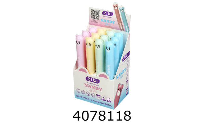 Клей-олівець ZiBi NANDY 6г PVP (12) ZB.6306