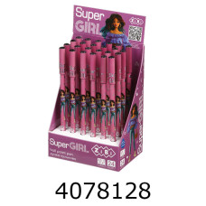 Ручка кульк. ZiBi SUPER GIRL 05 мм синя (24) ZB.2240