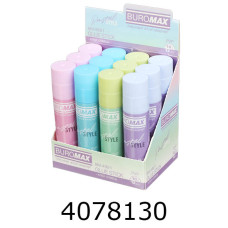 Клей-олівець Buromax PASTEL PVP 10г (12) BM.4921
