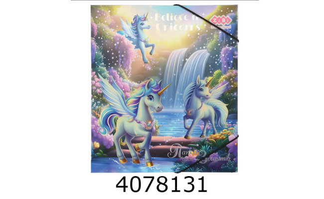 Папка для зошитів картон. на гумках В5 UNICORN (200х230мм) KIDS Line ZB.14990-43