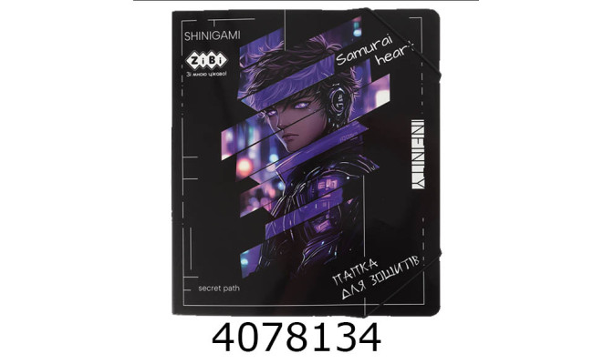 Папка для зошитів картон. на гумках В5 ANIME (200х230мм) KIDS Line ZB.14990-07