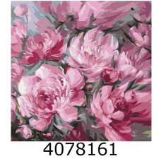 Картина по номерам 40*40см квіти 