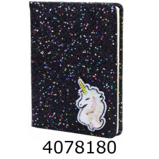 Блокнот А5 з блискітками 80 арк. лінія крем. папір MX26294