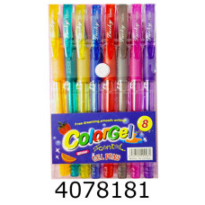 Ручка гелева в наборі 8шт. з перламутром  108-874-2 (18/288 023165Л Ручка гелева в наборі 8шт. з перламутром  108-874-2 (18/288 023165Л