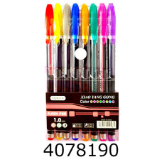 Ручка гелева в наборі 8шт. чорн.корпус.CQ905-8  (12/360) 023199Л Ручка гелева в наборі 8шт. чорн.корпус.CQ905-8  (12/360) 023199Л