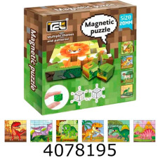 Конструктор магнітний Magnetic pazzle Dinosaurs в коробці 896-2A