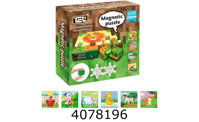 Конструктор магнітний Magnetic pazzle Poultry в коробці 896-3A