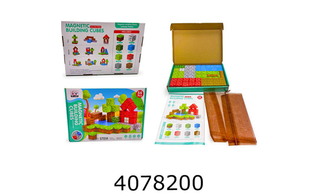 Конструктор магнітний Minecraft 54 дет в коробці 2502