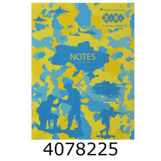 Блокнот А5 32 арк. інтег. обкл. кл. KIDS Line BRIGHT 140х187мм структ. лак.+Уфлак на скобі ZB.12765-03