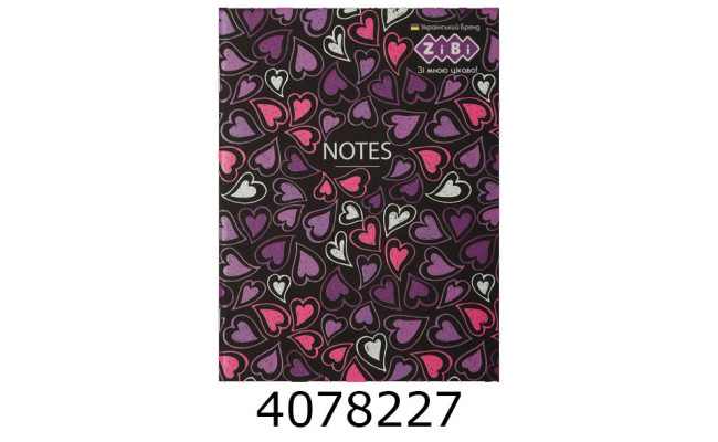 Блокнот А5 32 арк. інтег. обкл. кл. KIDS Line BRIGHT 140х187мм структ. лак.+Уфлак на скобі ZB.12765-10