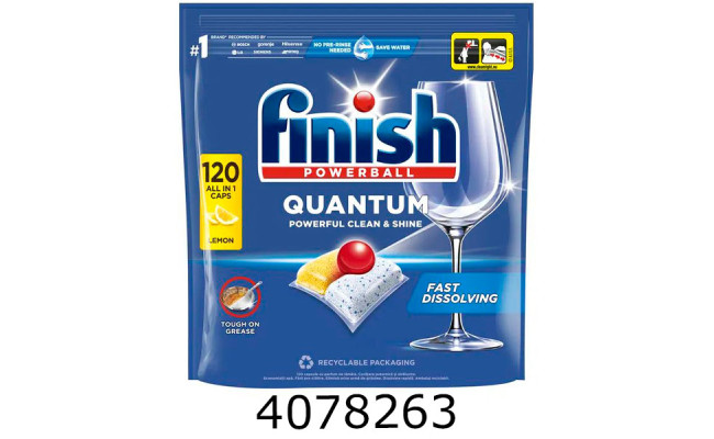 М/засіб для ПММ таблетки Finish Quantum All in 1 лимон 120шт 176938