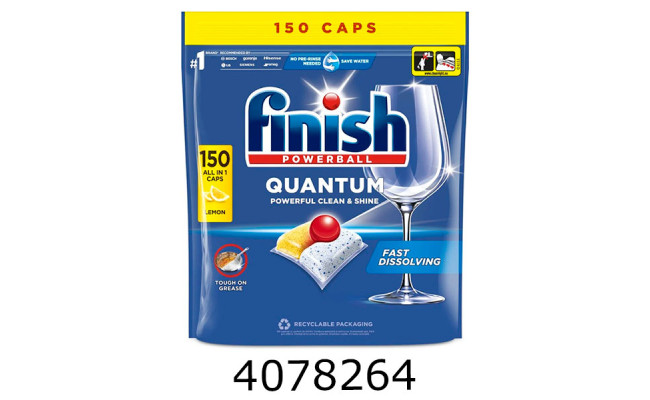 М/засіб для ПММ таблетки Finish Quantum All in 1 лимон 150шт