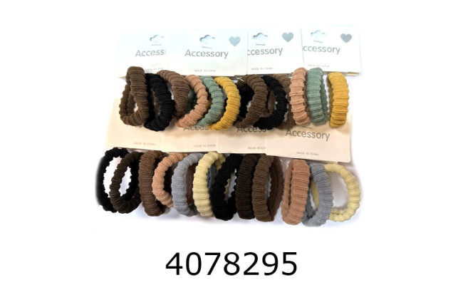 Резинка для волосся ціна за 36 шт12*3 шт на планшетц 5 см темні велюр