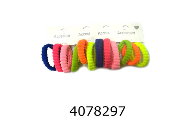 Резинка для волосся ціна за 36 шт12*3 шт на планшетці 5см кольор  неон