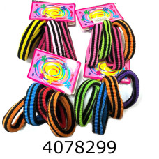 Резинка для волосся ціна за 48 шт 12*4 шт на планшетці 75 см темна полоска