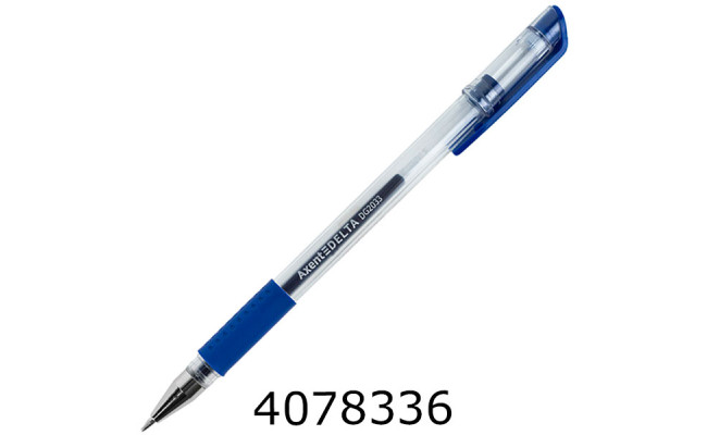 Ручка гелева Axent синя 05мм (12) DG2033-02