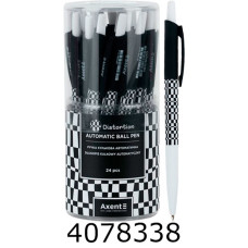 Ручка кульк. авт. Axent Distortion синя 05мм (24) AB1090-37-A