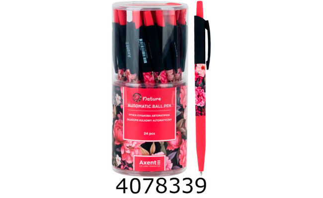 Ручка кульк. авт. Axent Nature синя 05мм (24) AB1090-38-A