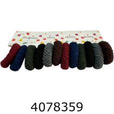 Резинка для волосся ціна за 36 шт12*3 шт на планшетці 4 см темні велюр