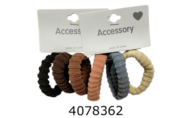 Резинка для волосся ціна за 36 шт12*3 шт на планшетц 5 см темні велюр