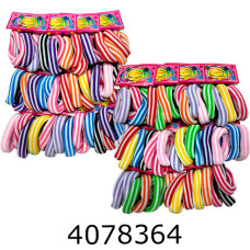 Резинка для волосся ціна за 48 шт 12*4 шт на планшетці 75 см світла полоска